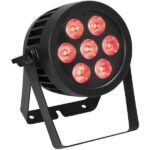 Eurolite LED IP PAR 7x8W QCL Spot : Zoom sur le rendu lumineux : Avis & Test