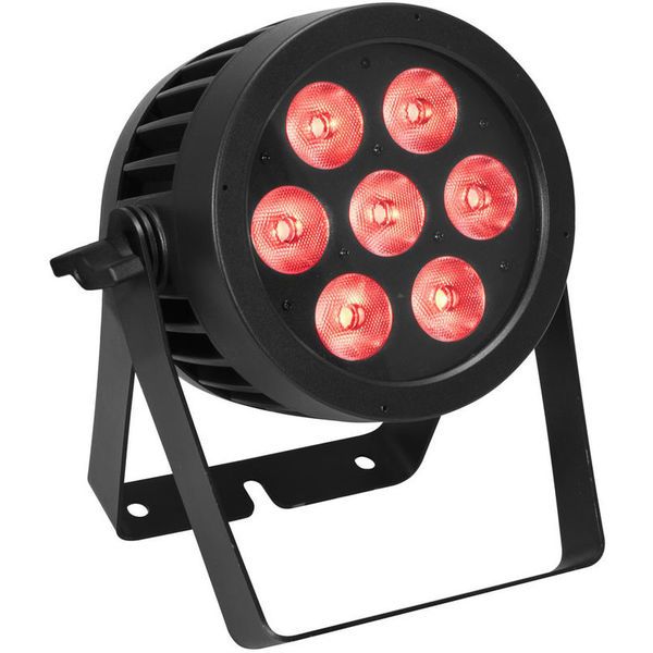 Eurolite LED IP PAR 7x8W QCL Spot : Zoom sur le rendu lumineux : Avis & Test