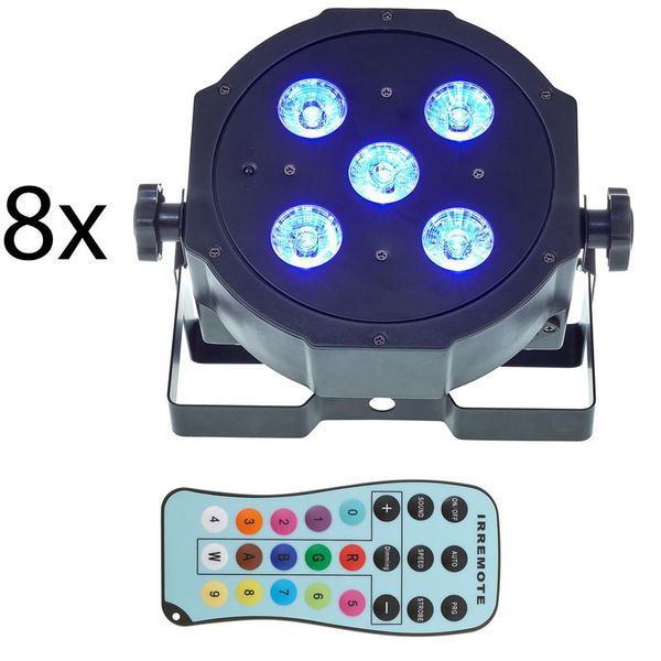 Fun Generation SePar Quad LED RGB UV Bundle : Zoom sur le rendu lumineux : Avis & Test